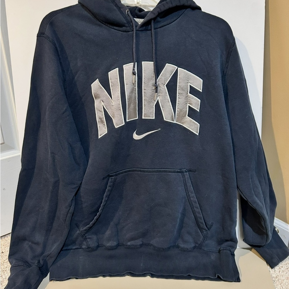 Nike Men's Dark Blue Hoodie Sweater